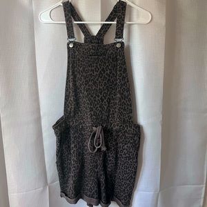 Wallflower Romper in Leopard Print